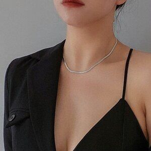 18 Inch 925 Sterling Silver Womens Herringbone Necklace New